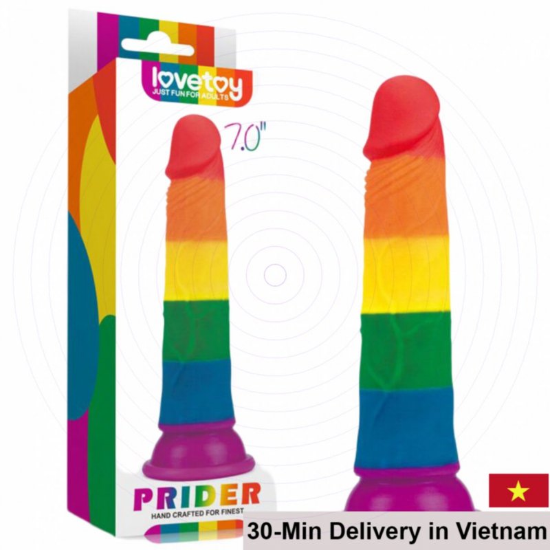 Lovetoy Prider 7 Color Remote Wall Mounted G Spot Dildo 