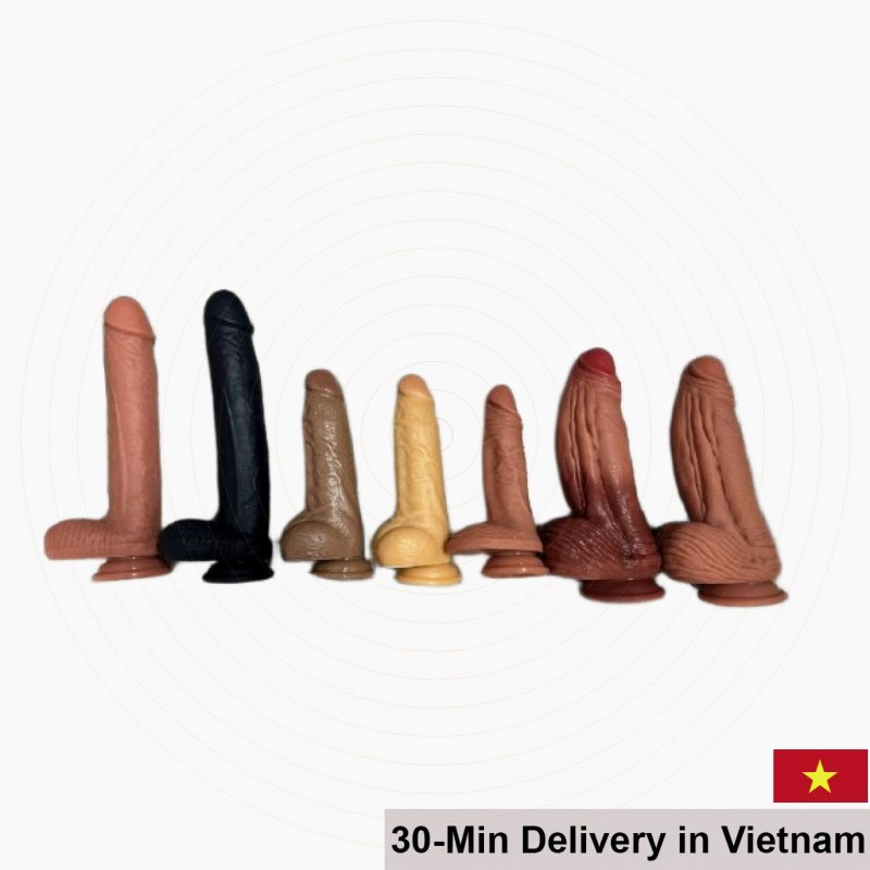 Non Vibrating Wall-Mounted Silicon Medical Male Dildo 