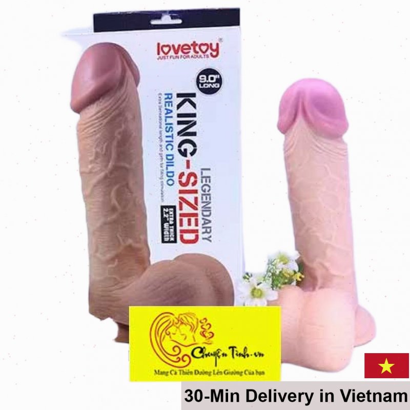 Lovetoy King Big Size 25cm Silicone Dildo Premium Safe 