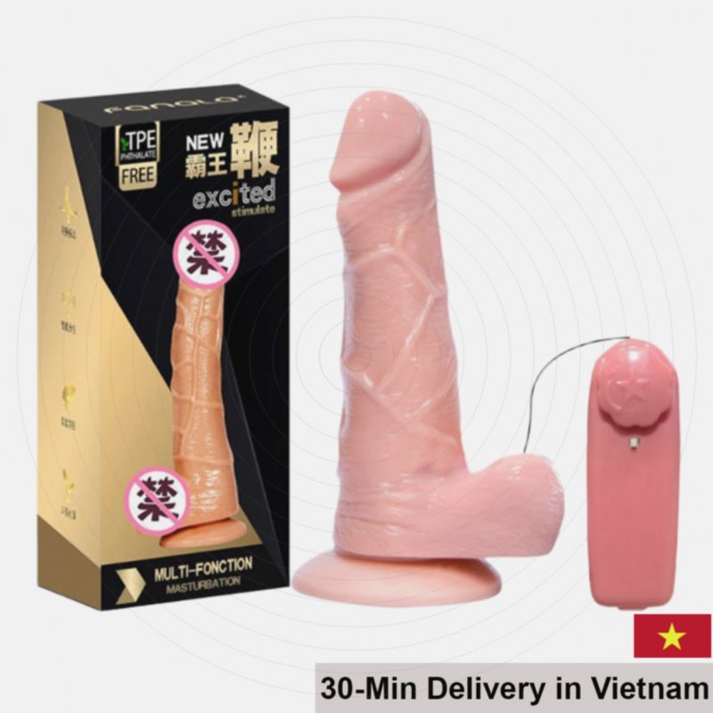 Fanala Excited 8.5 Inch Wall Mounted Vibrating Battery Dildo 