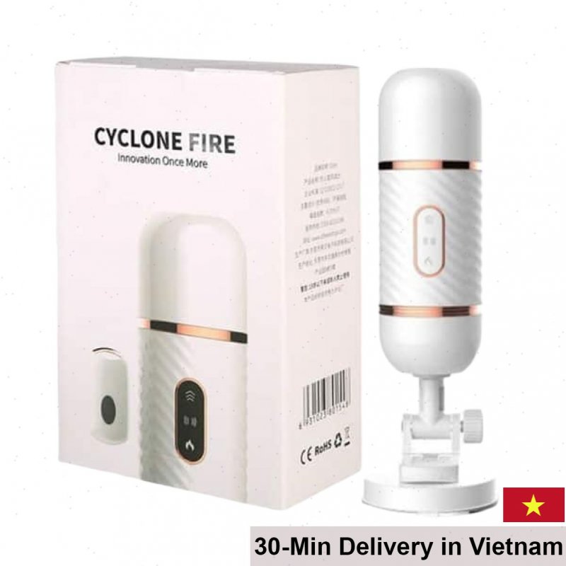 Dibe Cyclone Fire Heating Remote Control Vibrating Dildo 
