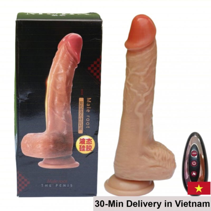 MUHA Wall-Mount Heated Vibrating Thrusting Dildo 