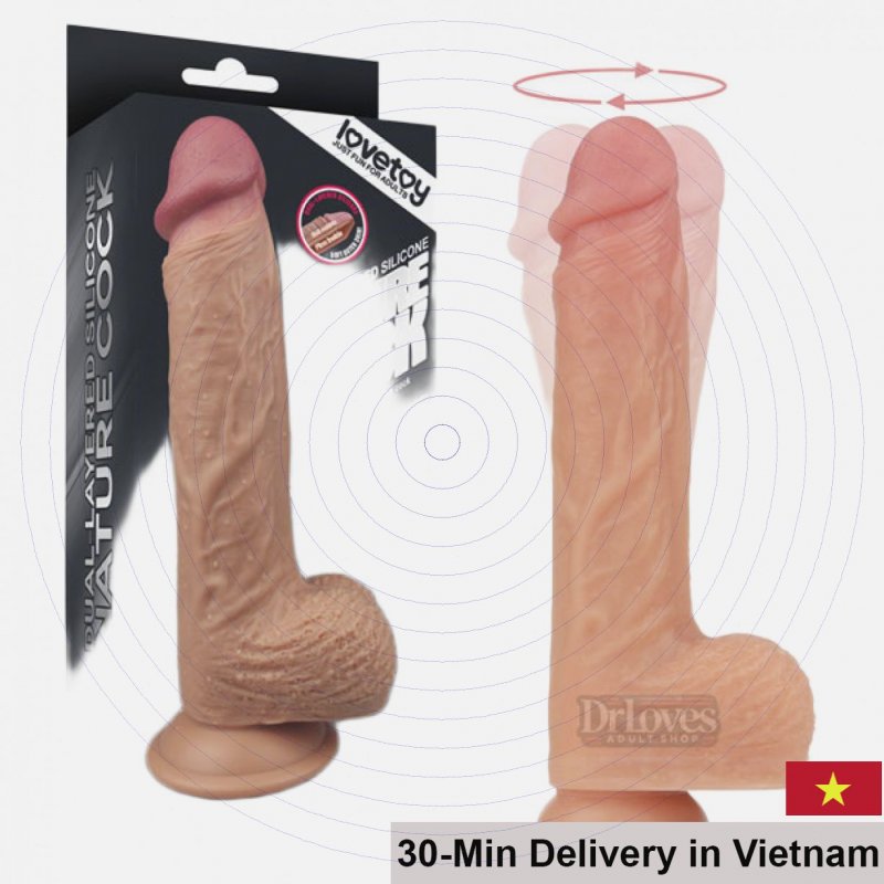 Lovetoy Nature Cock Liam 8.5” Wall Mount Vibrator 