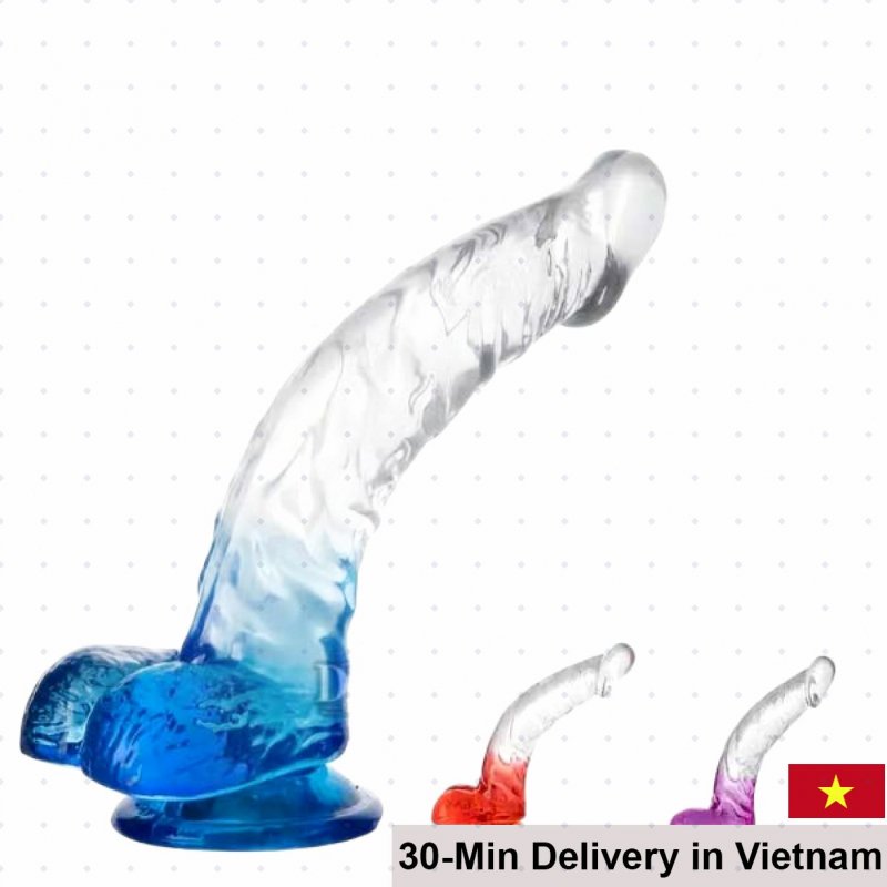 Silicone Multicolor Suction Wall Mount Realistic Dildo 