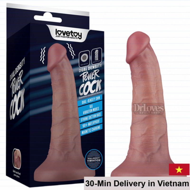 Lovetoy Power Cock 6 Inch Waterproof 10 Mode Vibrator 