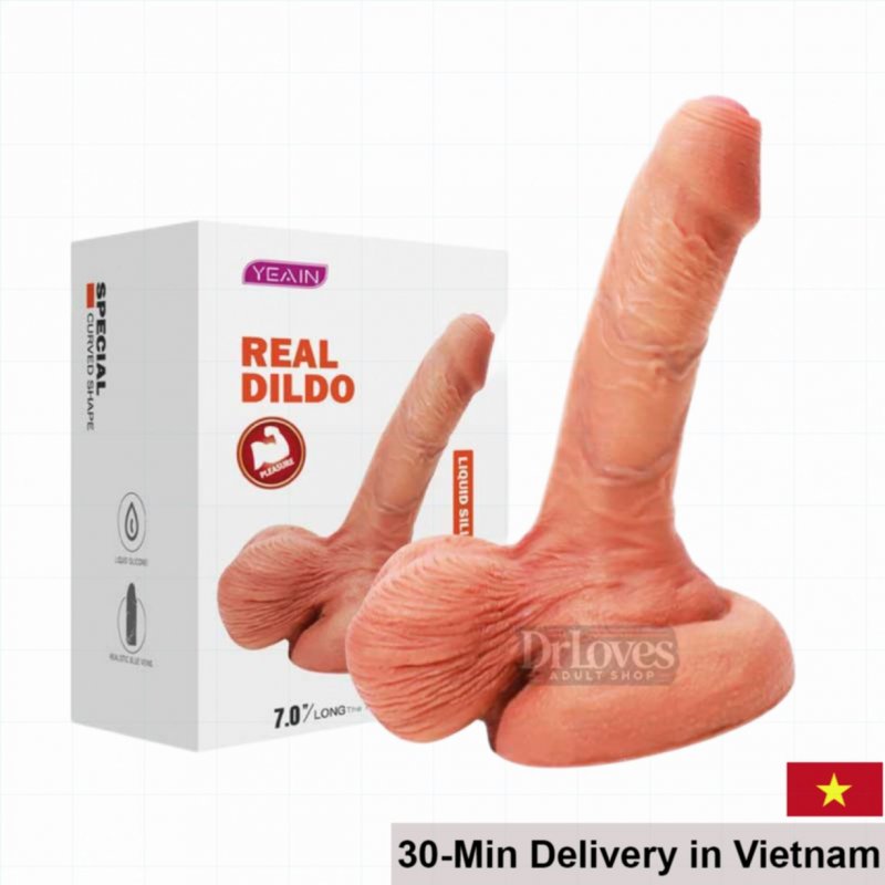 Yeain Real Dildo 7 Inch Soft Silicone Masturbator 