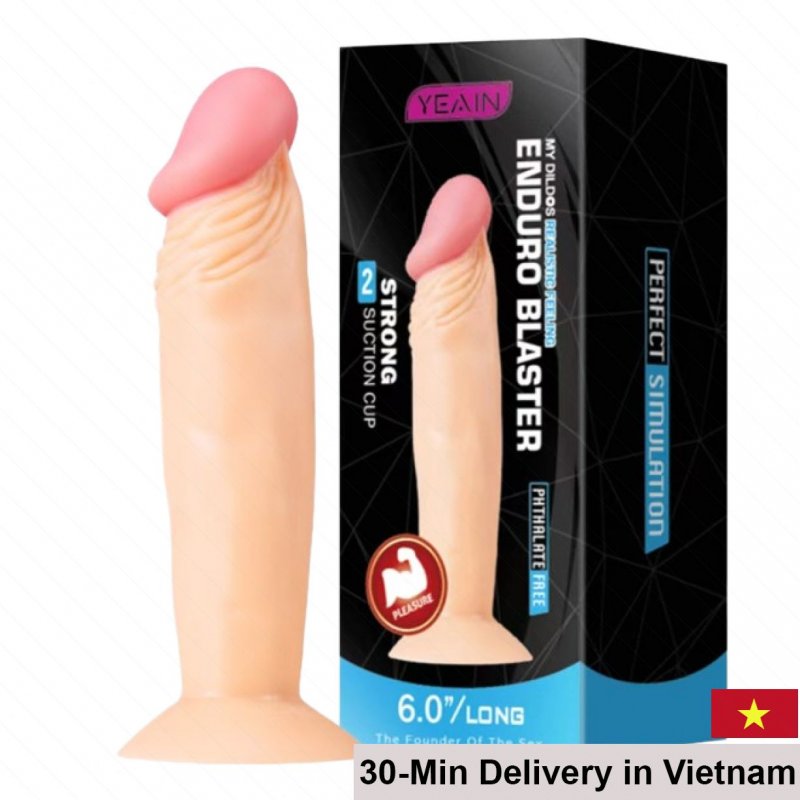 YeaIN 6 Inch Wall Dildo Waterproof Silicone Realistic Texture 