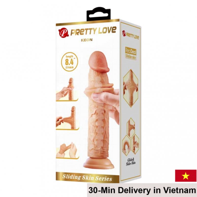 PrettyLove Keon 2-Layer Wall-Mount Dildo Realistic 