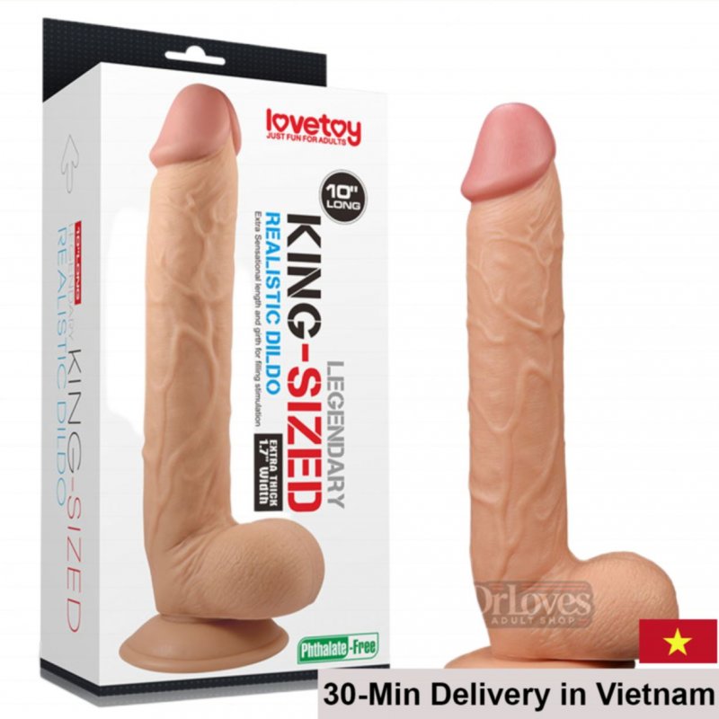 Lovetoy King Size 10 inch Wall-Mounted Dildo 