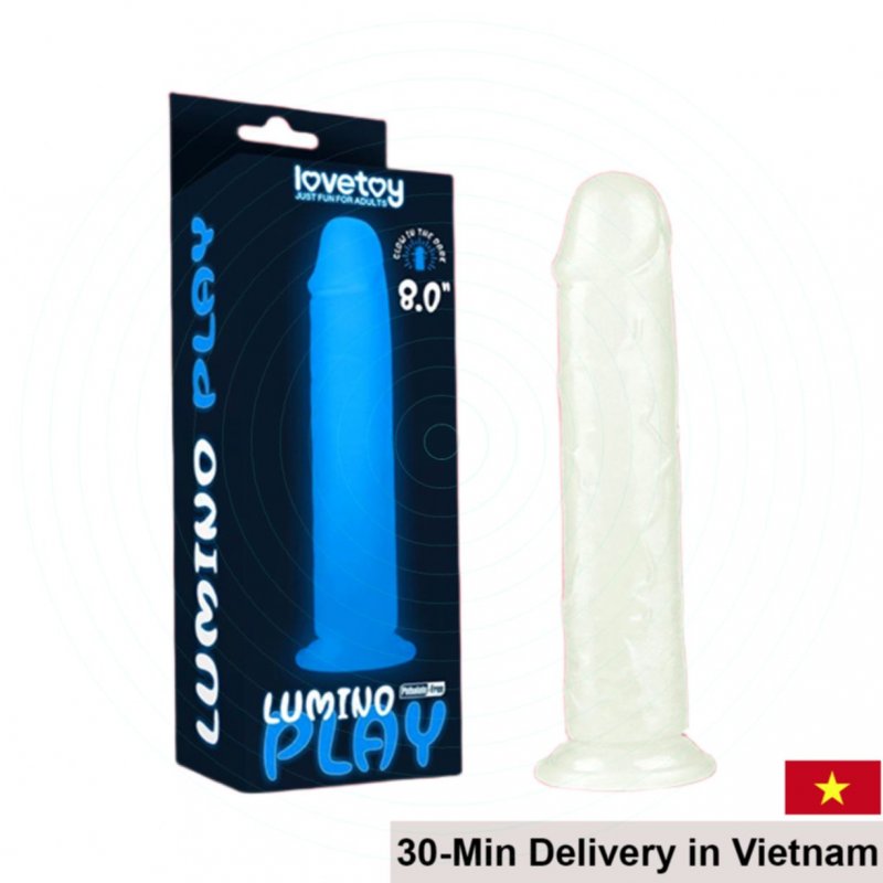Lovetoy Lumino Play 8” Wall Mounted Silicone Female Masturbator 