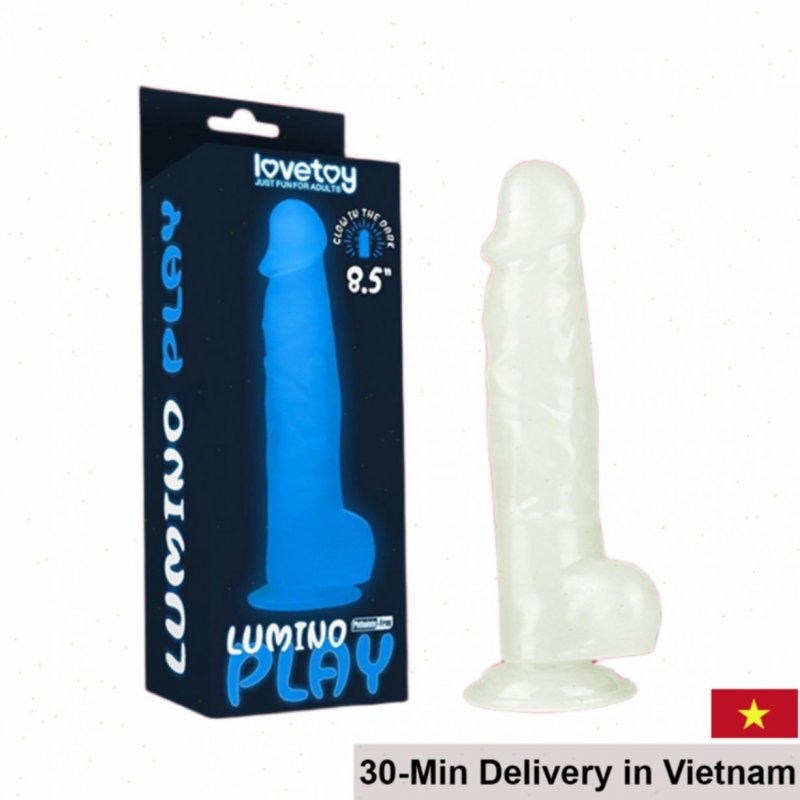 Lovetoy Lumino Play 8.5 Inch Wall-Mount Vibrating dildo 