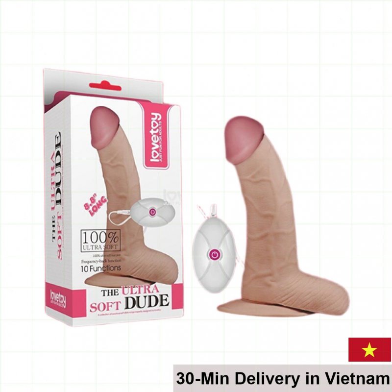 Lovetoy Ultra Soft 8.8 Inch Silicone Dildo 