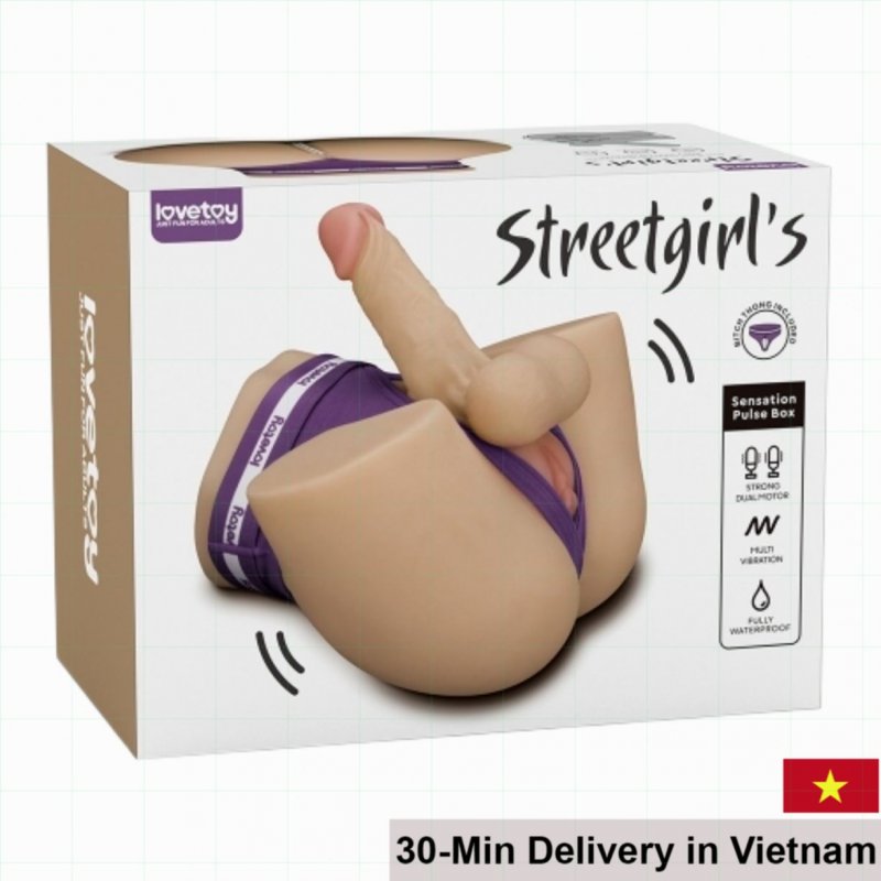 Lovetoy Streetgirls Vibrating Dual Hole Butt Plug - Waterproof 