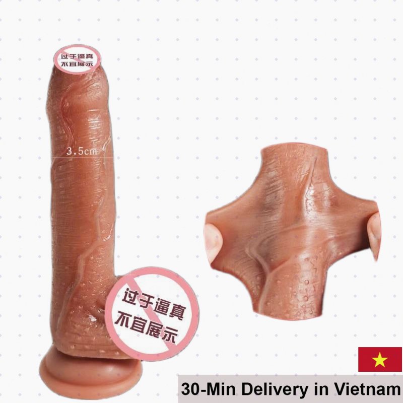 Lulupi Ultra Soft Realistic Silicone Male Dildo 