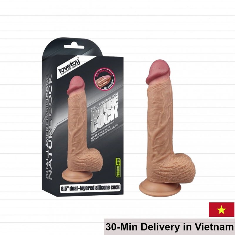 Lovetoy Nature Soft Silicone Wall-Mount Dildo Female Massager 