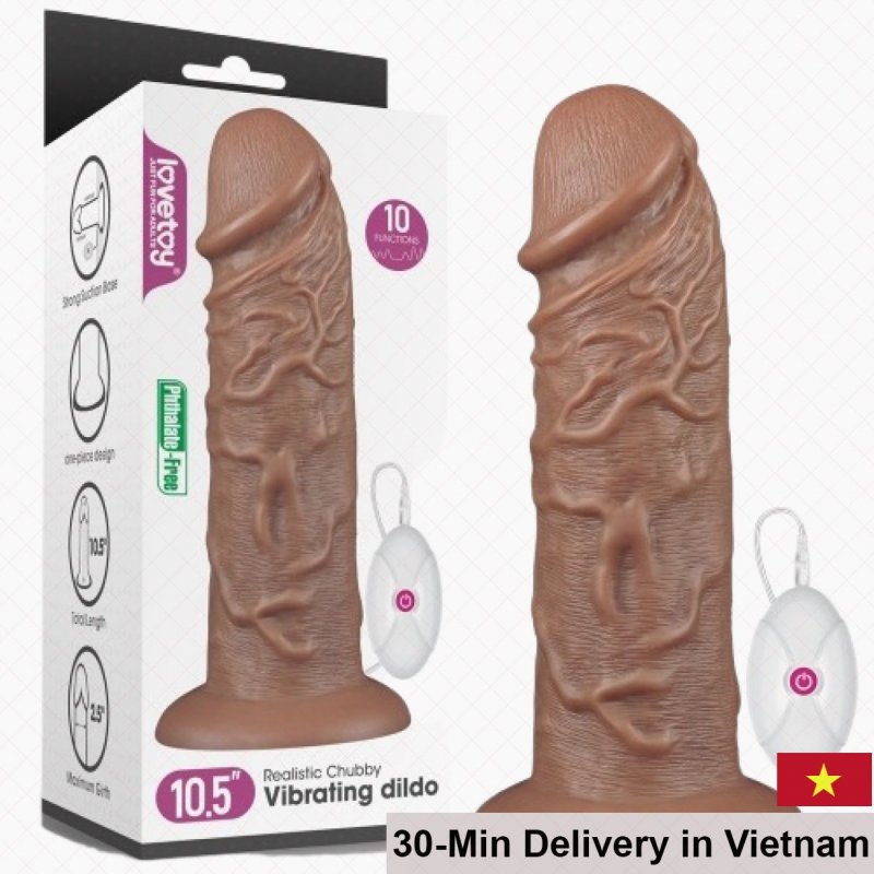 Lovetoy Big Soft Silicone Wall Mounted Realistic Ribbed Vibrator 
