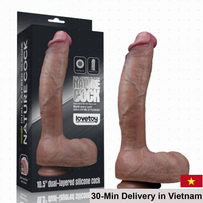 Premium 2-Tone Silicone Big Size Wall-Mount Dildo Lovetoy 