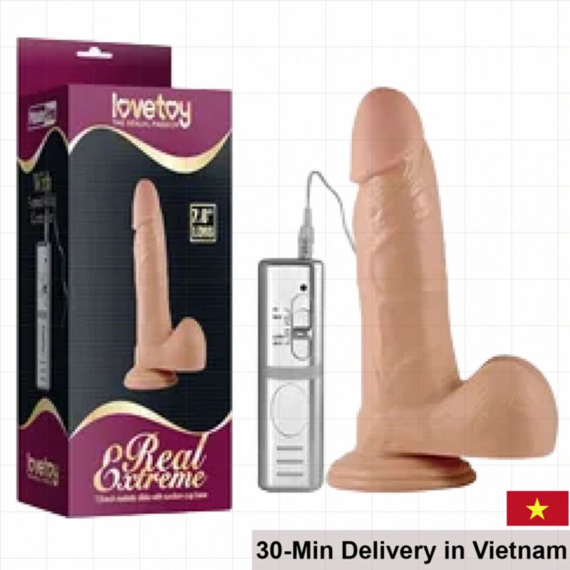 Lovetoy 7.8inch Vibrating Pulsating Male Masturbator US 