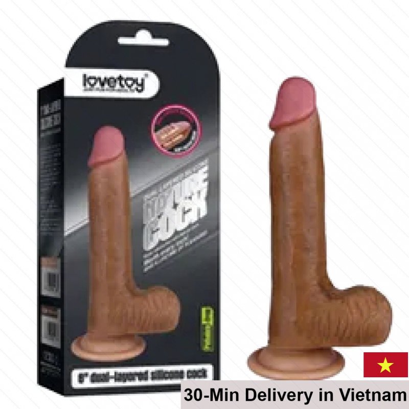 Lovetoy 8 Inch Realistic Silicone Dildo Female Pleasure 