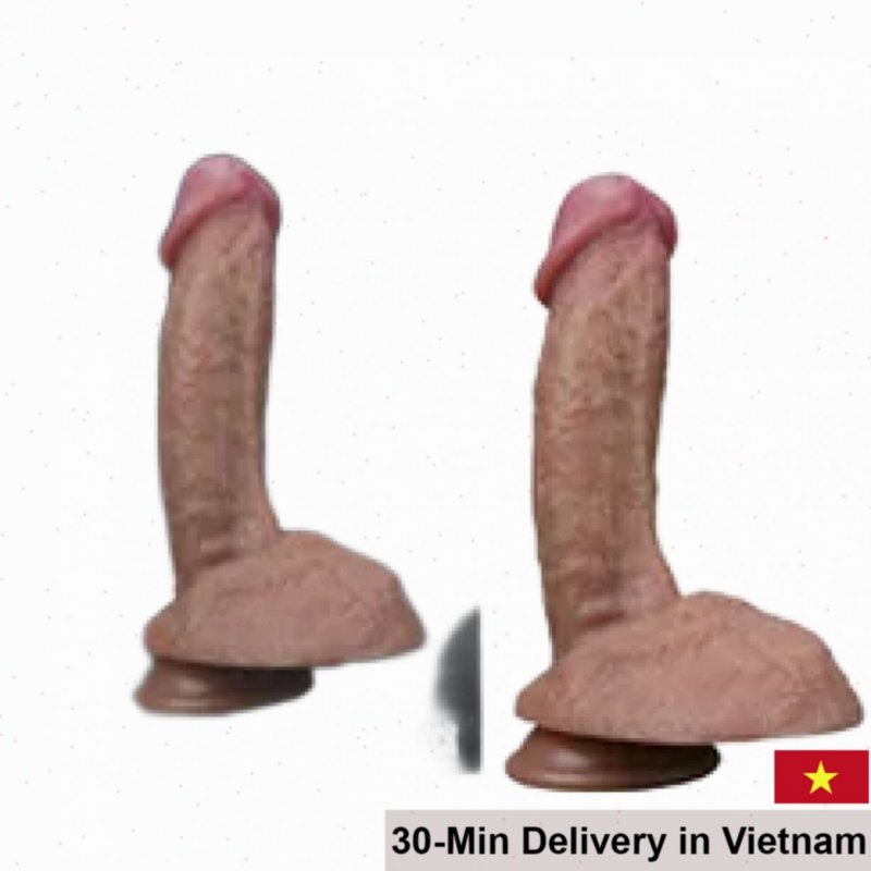 Lovetoy 19.5cm Wall-Mounted Platinum Silicone Realistic Dildo 