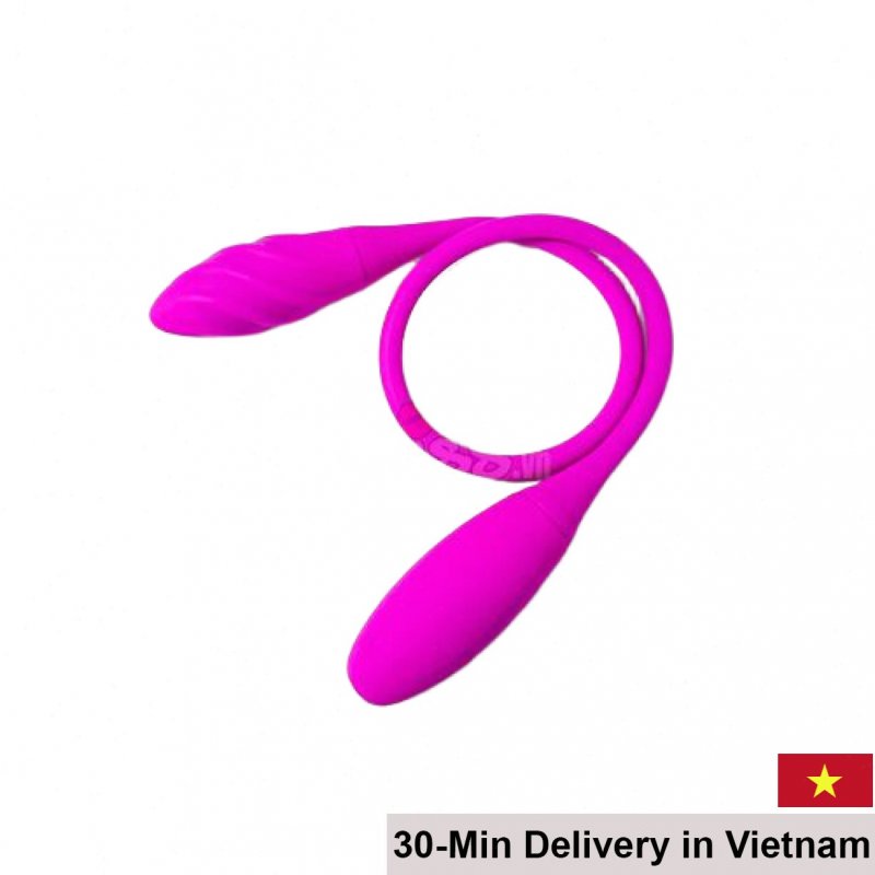 Snaky Vibe Dual-Ended Silicone Rechargeable Vibrating Egg 