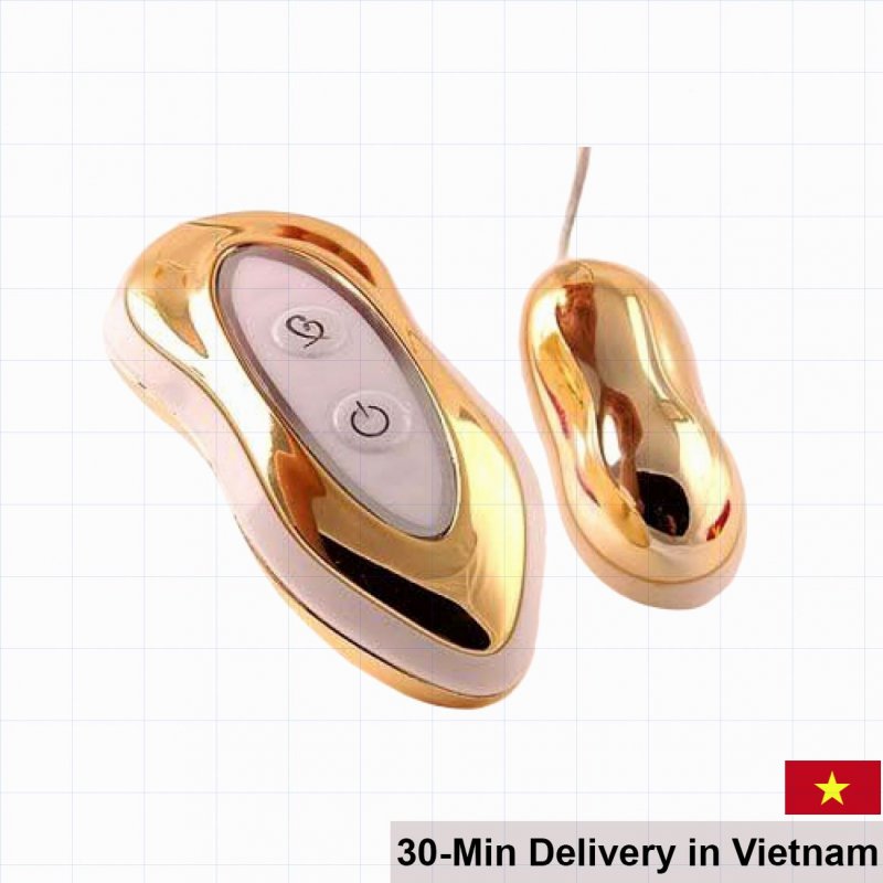 Golden Premium Vibrating Egg 7 Modes Waterproof Compact 