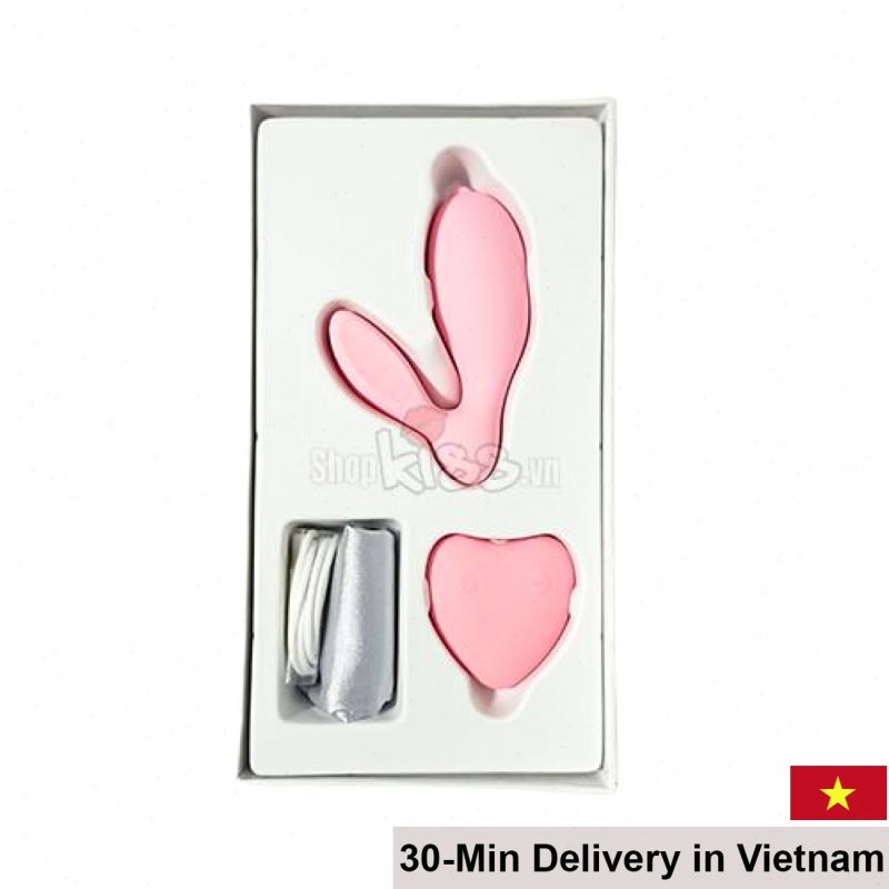 Remote Controlled Bunny-Shaped G-Spot Vibrating Egg Pink 