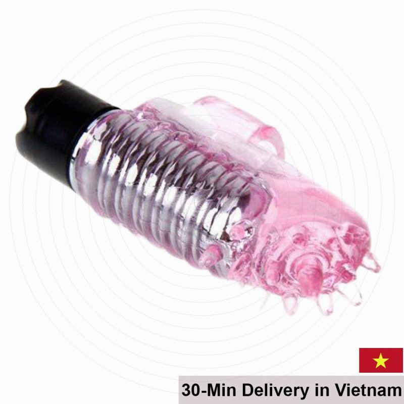 Finger Vibrator Soft Silicone 4 Modes Clitoral Stimulation Pink 
