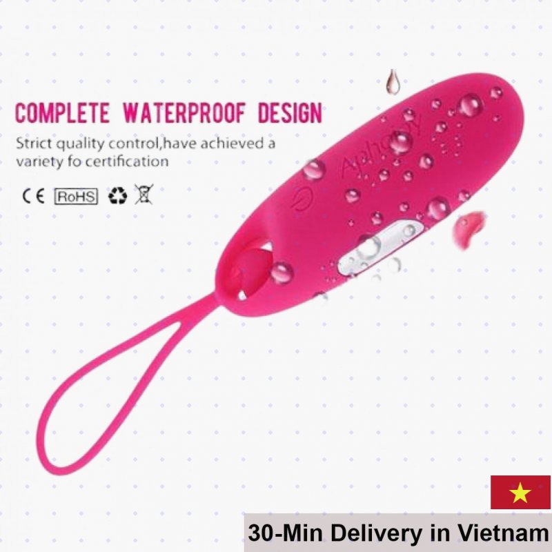 Aphojoy Rechargeable Egg Vibrator 7 Modes Waterproof Pink, Purple 