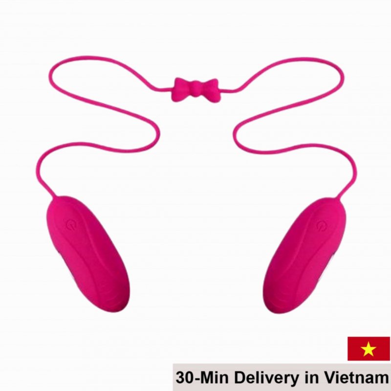 Aphojoy Dual Egg Wired Vibrator Lesbian Toy 