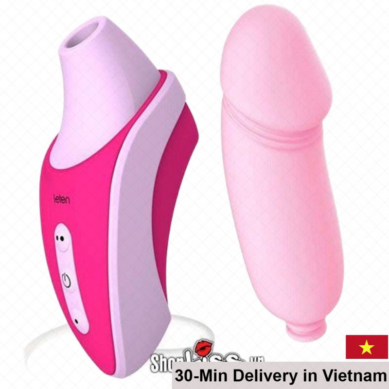 Leten 3-Head Sucking Vibrator Nipple G-Spot Stimulator 