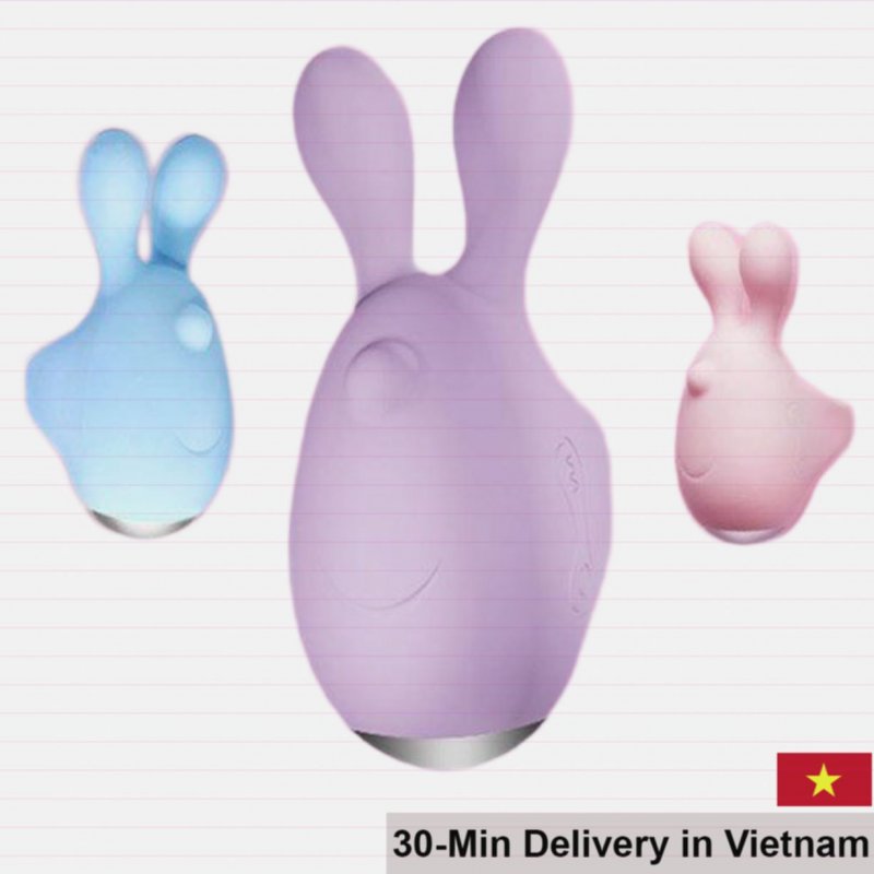 Jupin Finger Rabbit Love Egg Vibrating Silicone Pink 