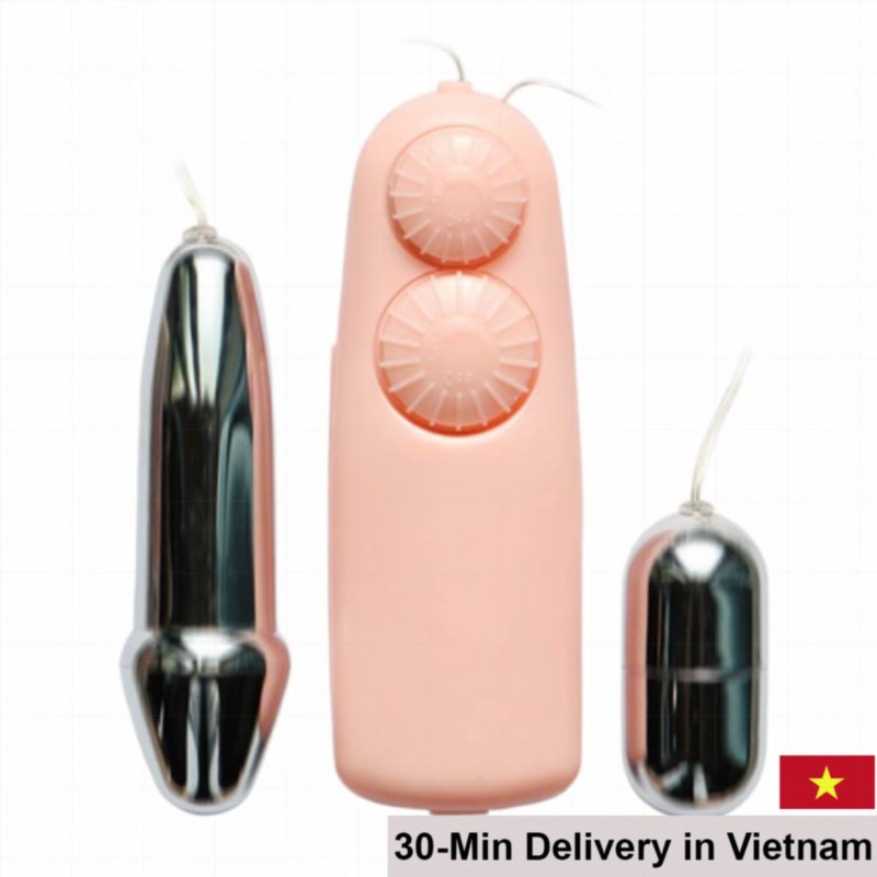 Baile Double Bullet Stainless Steel Double Vibrating Egg 