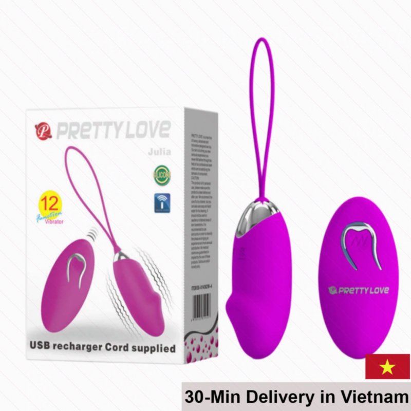 Pretty Love Julia Wireless Remote Controlled 12 Mode Vibrating Egg 