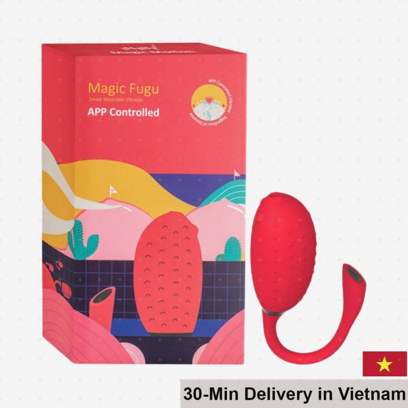 Magic Motion Fugu Red USB Rechargeable Silicone Vibrator 