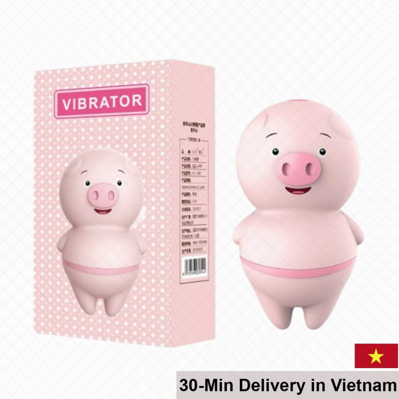Piglet-Shaped Rechargeable Licking Vibrator For Women 