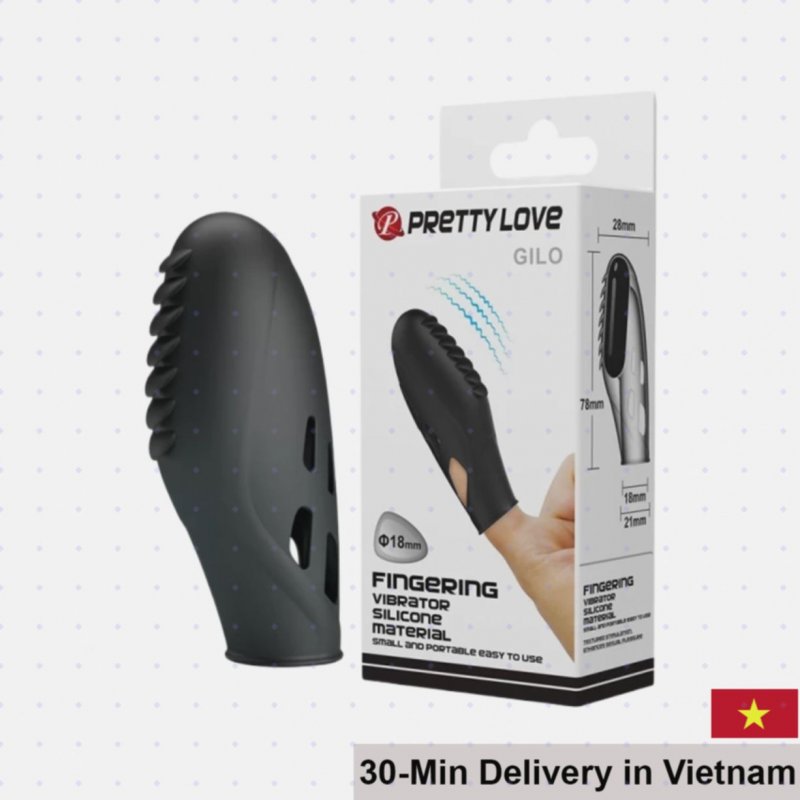 Pretty Love GILO Finger Vibrator Textured Silicone Pleasure 