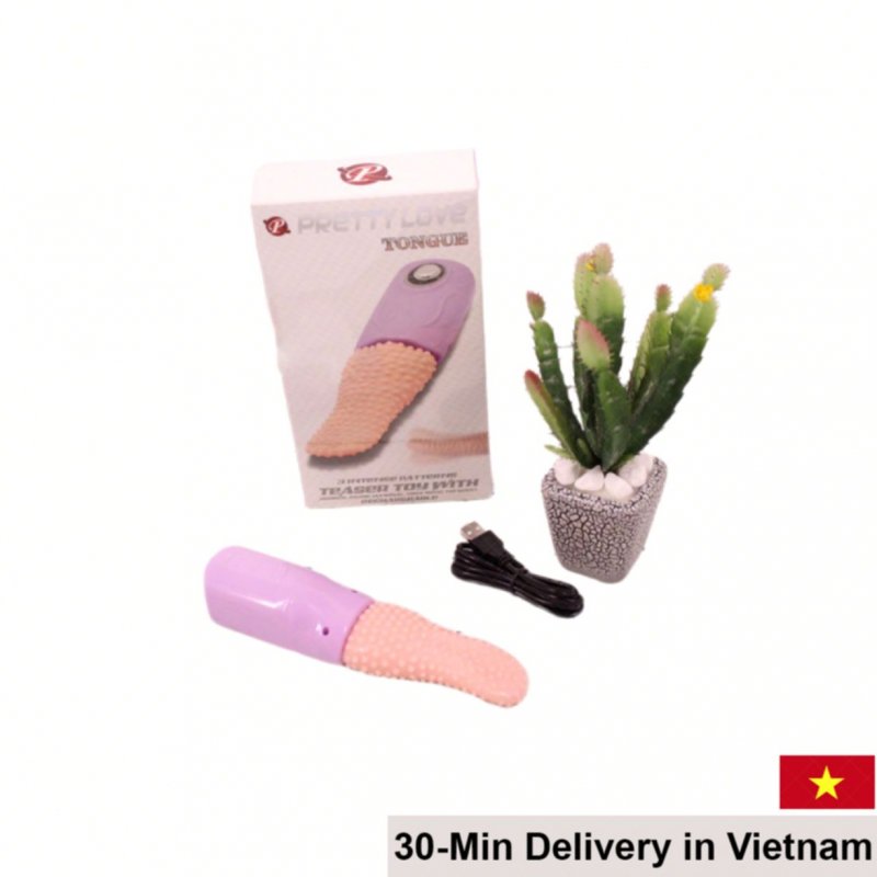 Pretty Love Tongue Vibrating Licking Stimulator Female Pleasure 