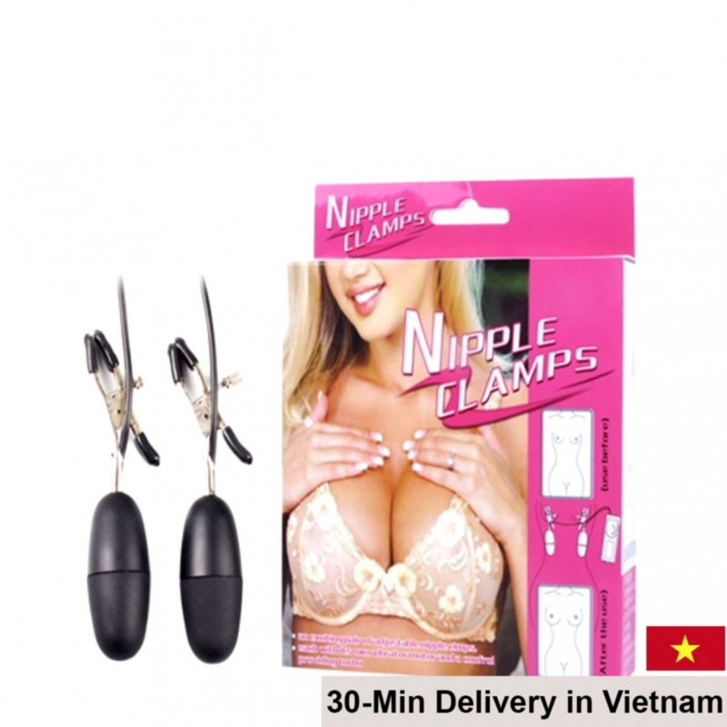 Baile Nipple Clamp Twin Vibrating Erotic Stimulator 
