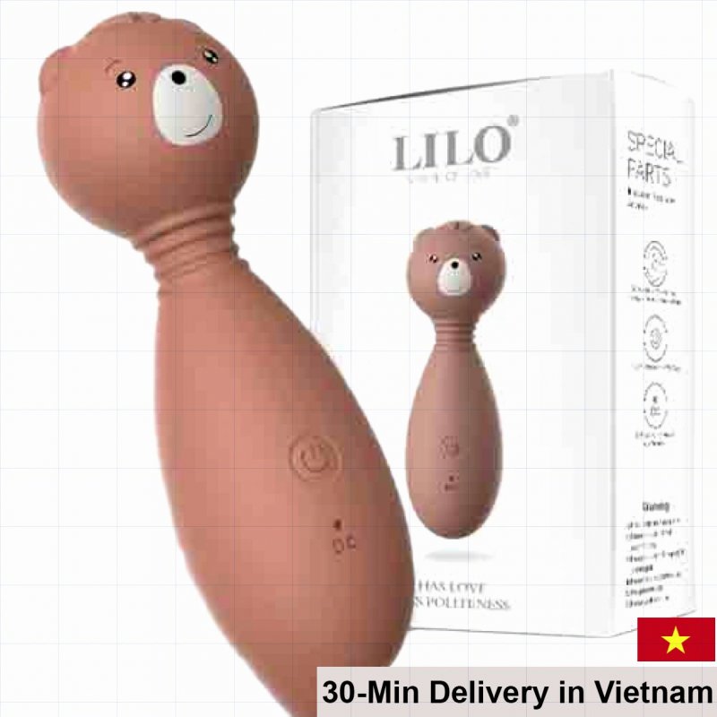LiLo 12-Mode Bear Shape Vibrating Massager for Sensitive Spots 