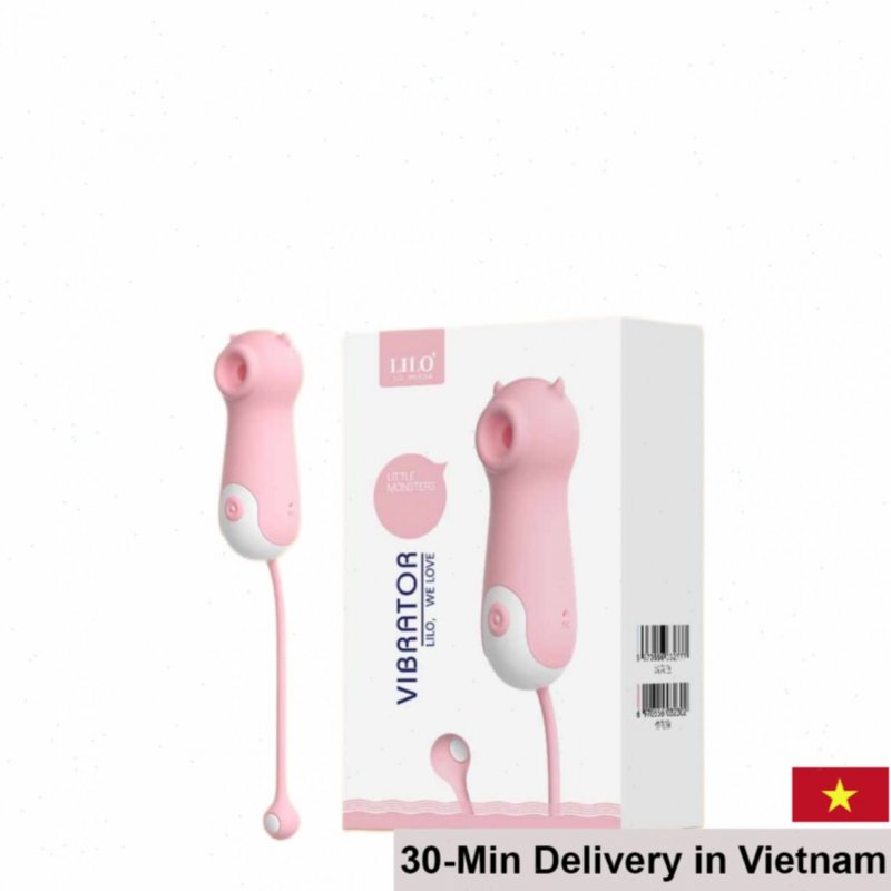 Lilo Bear Silicone + ABS Tongue Sucking Vibe 