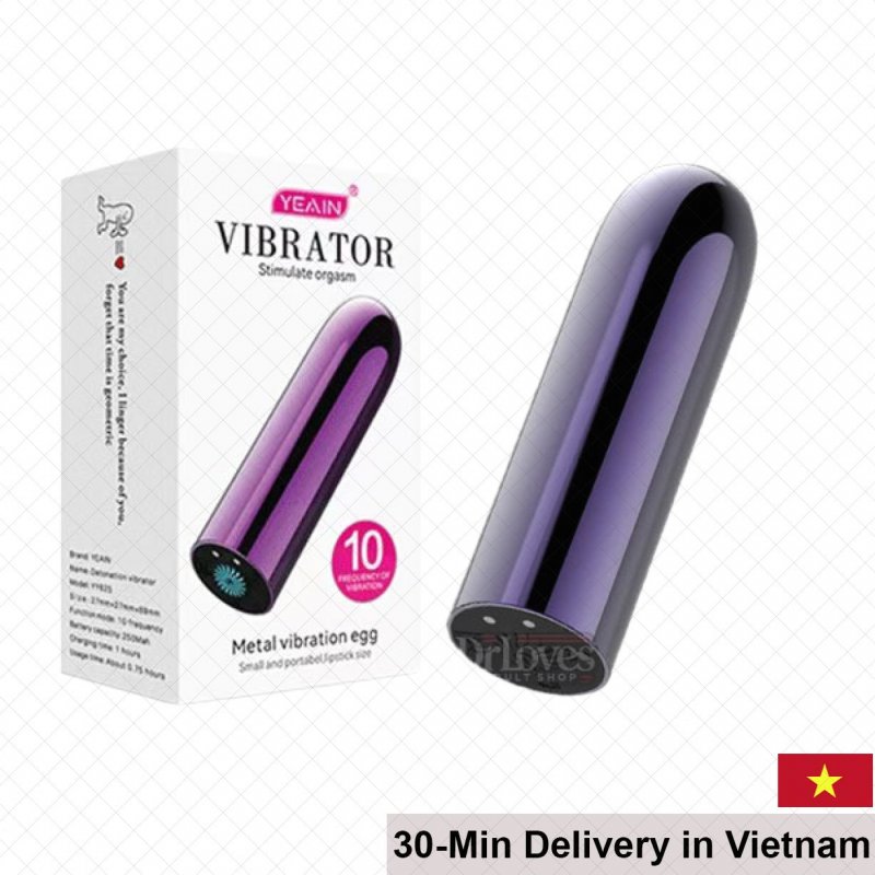 Yeain Mini Metal Vibrator 10 Modes Waterproof Pleasure 