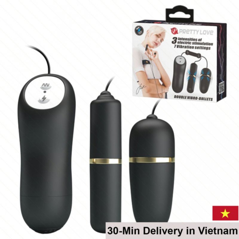 PrettyLove 7-Mode Dual Vibrating Love Egg Remote Control 