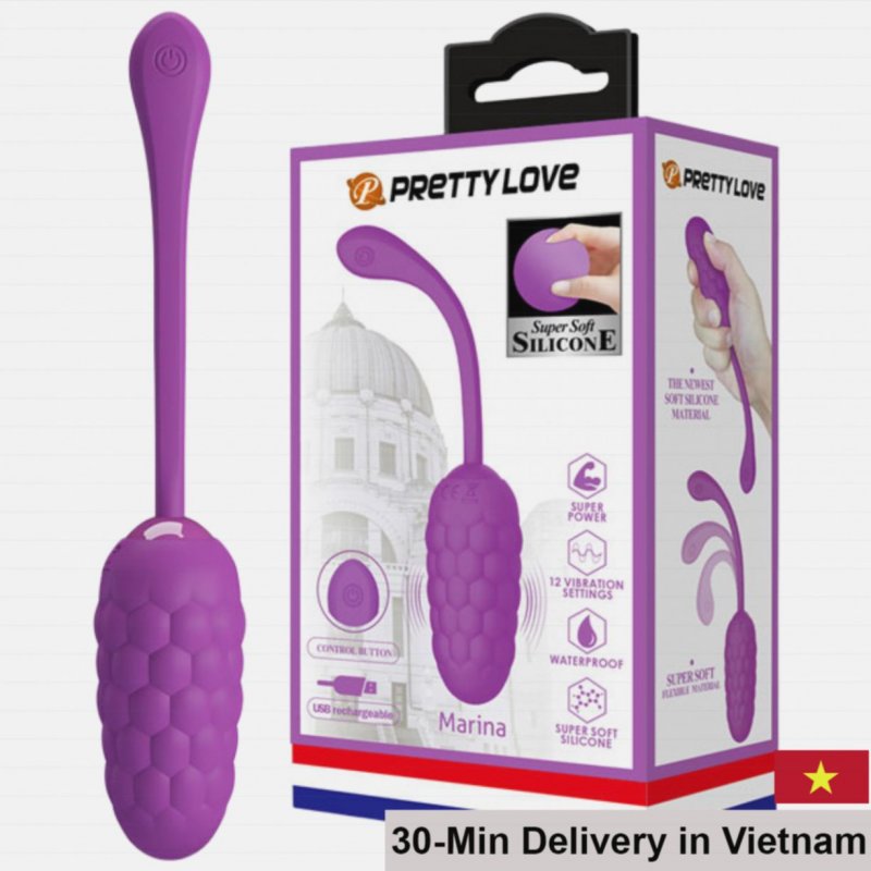 PrettyLove Maria 12-Speed Waterproof Strong Vibration Egg 