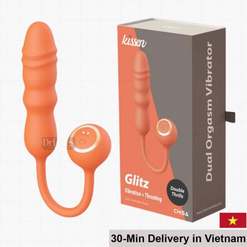 Kissen Glitz Rechargeable 10-Mode Waterproof Dual Vibe Toy 
