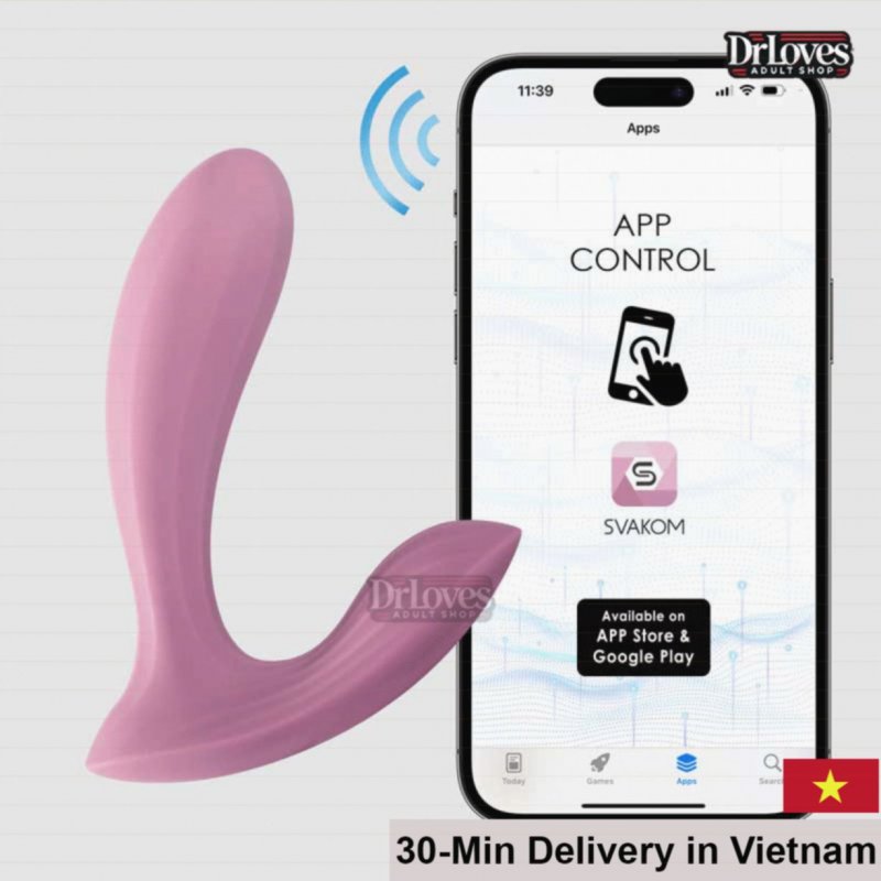 Svakom Erica App-Controlled Waterproof Strong Female Vibrator 