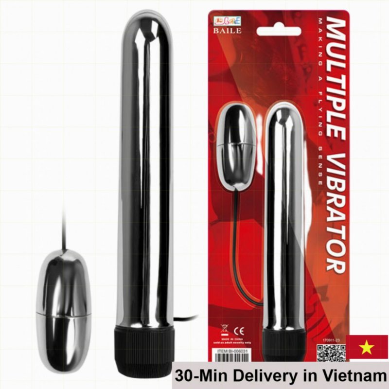 Baile Stainless Steel G-Spot Vibrator Egg Dual Pleasure 
