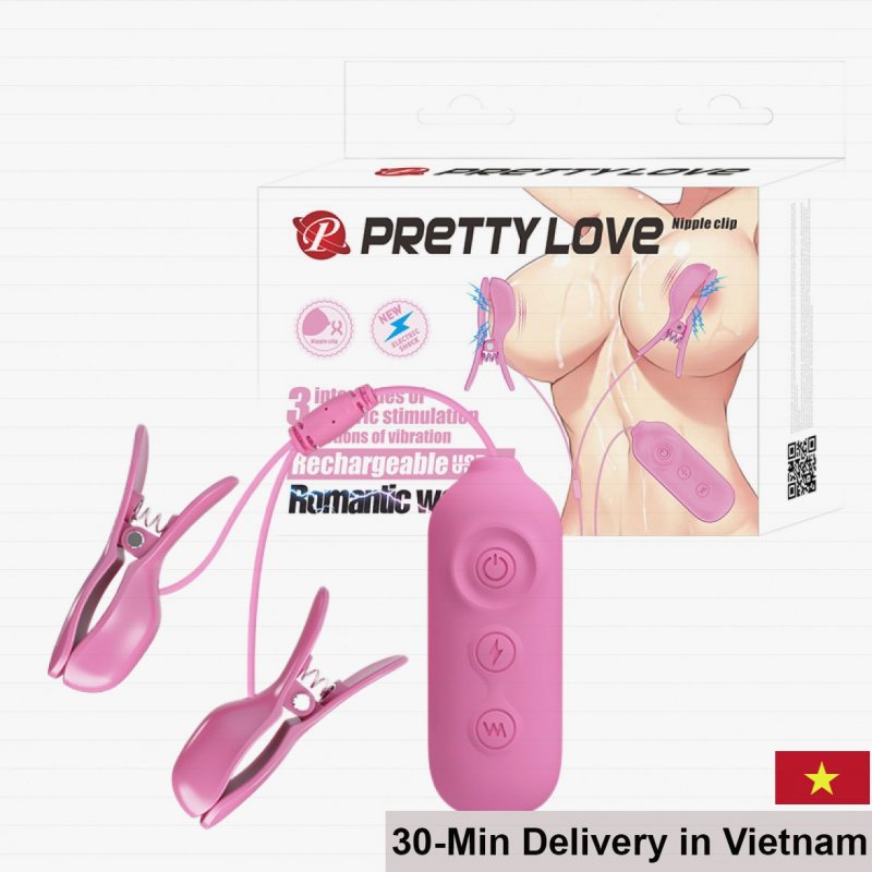 Pretty Love Nipple Clip Electric Massage 7 Vibration Modes 