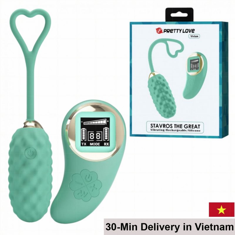 Pretty Love Vivian Remote LED Display Vibrating Egg Toy 