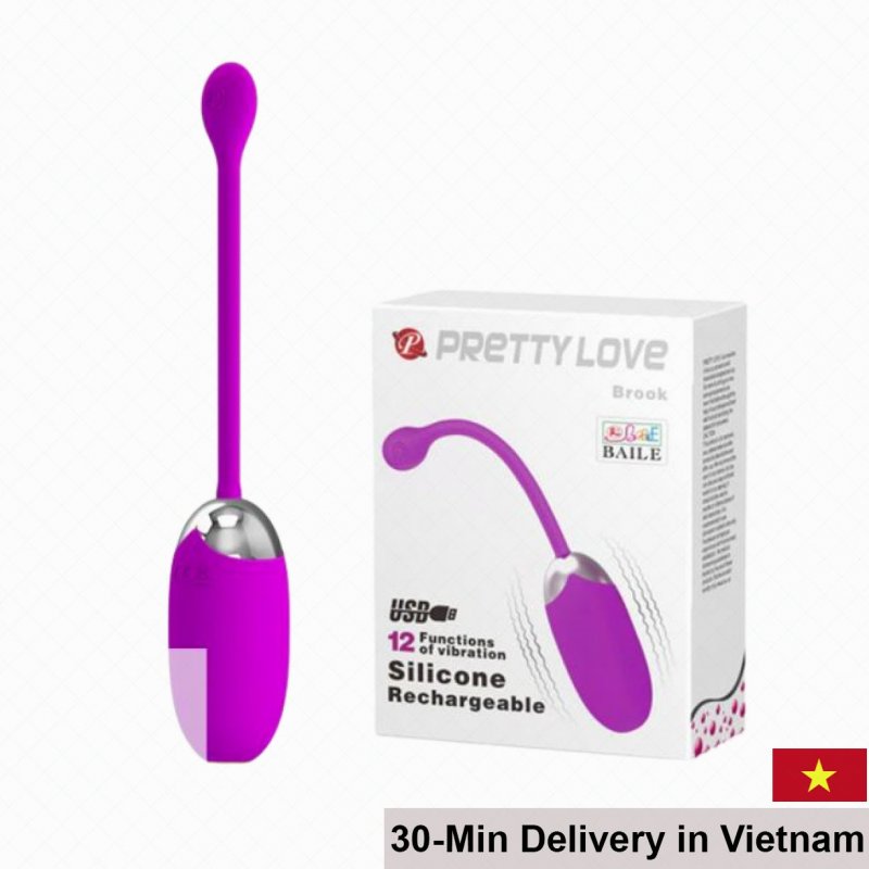 Pretty Love Brook Small 12-Speed Wired Vibrating Egg Compact 